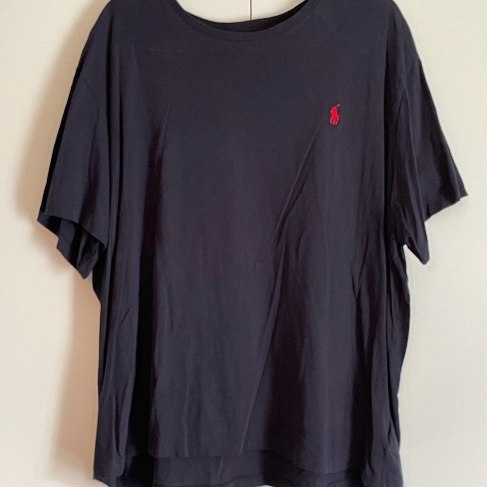 Black Ralph Lauren T-Shirt with Red Logo XXL